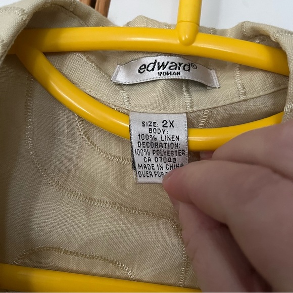 Linen Sleeveless Women's Top - Picture 4 of 4